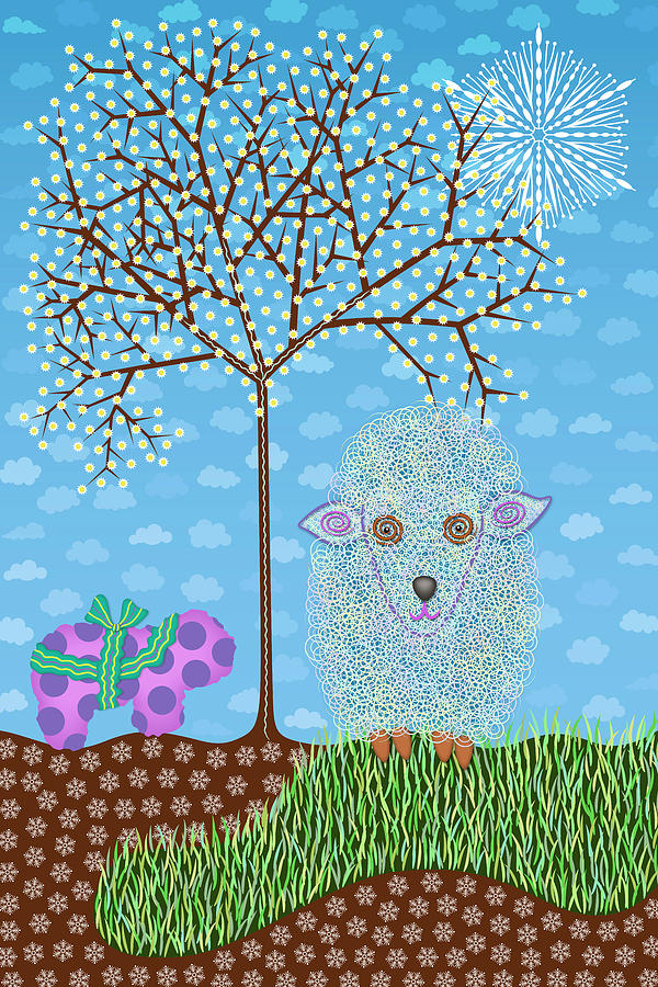 The Sheep Of Christmas Present Digital Art by Becky Titus