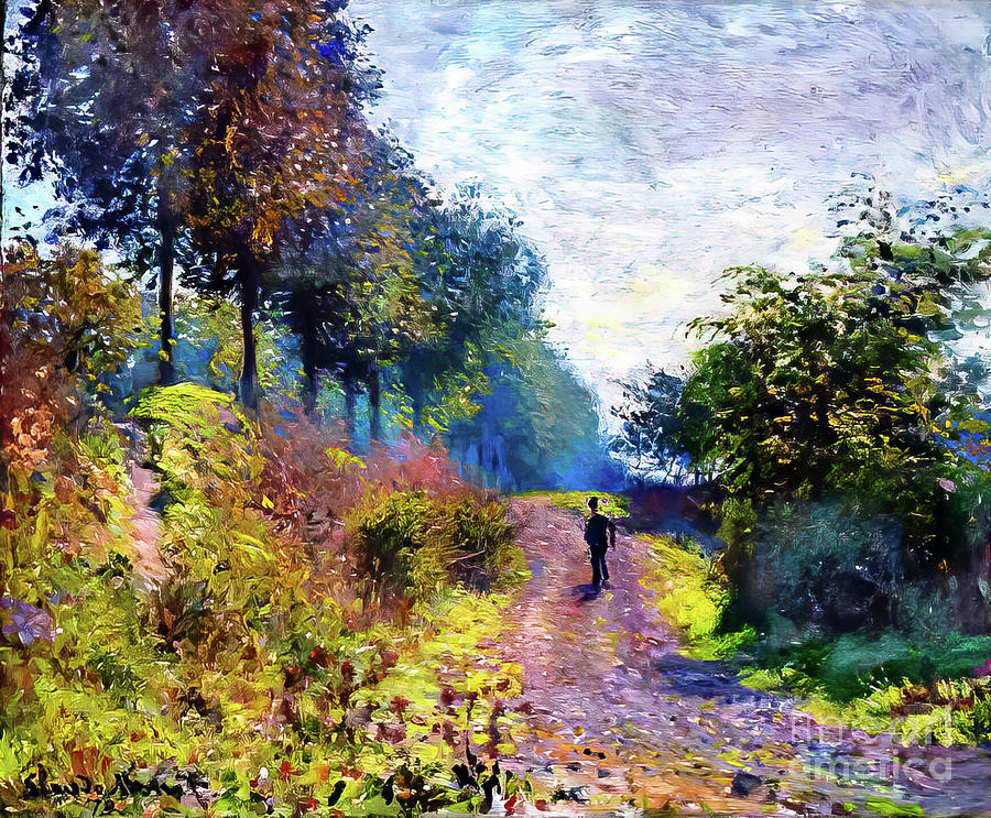 The Sheltered Path by Claude Monet 1873 Painting by Claude Monet