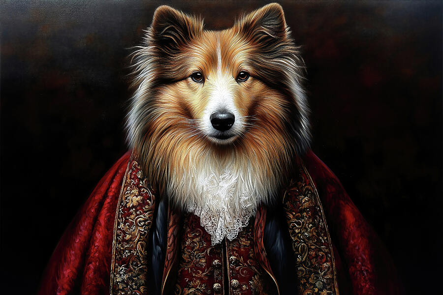 The Sheltie Nobleman Digital Art by JC Findley The Sheltie Nobleman Digital Art by JC Findley