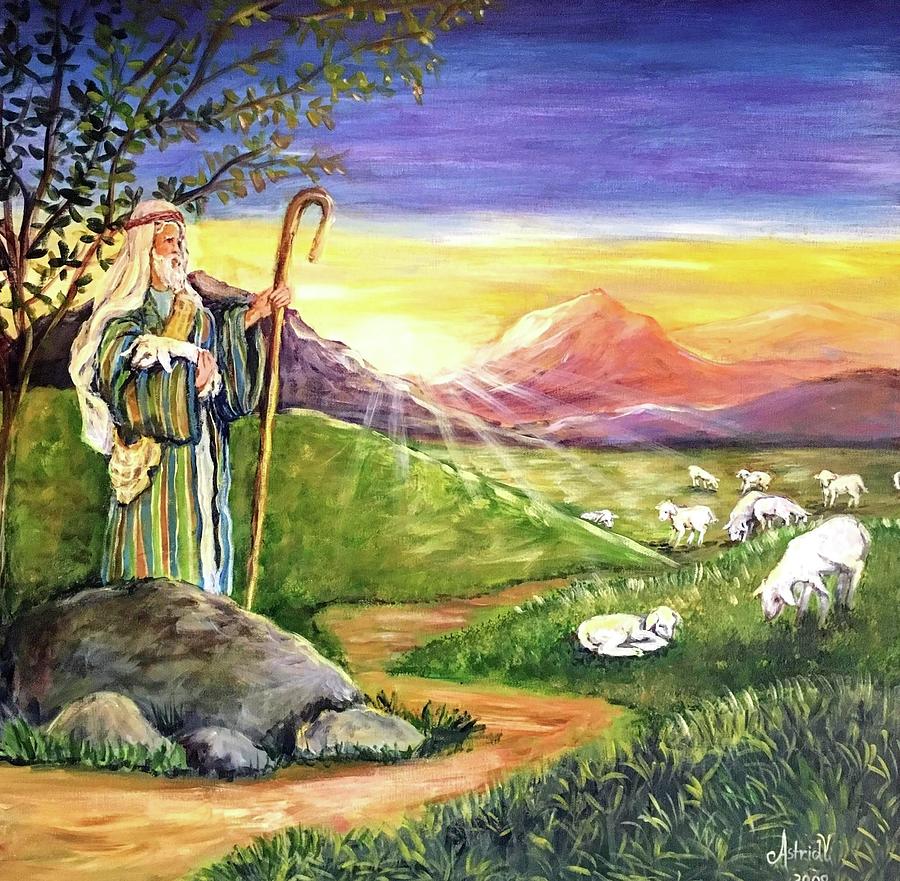 The Shepherd Painting by Astrid Samos - Fine Art America