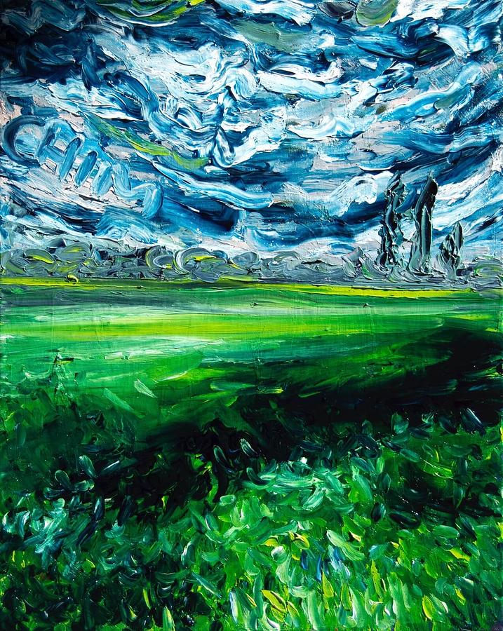 The shine of the storm Painting by Chiara Magni