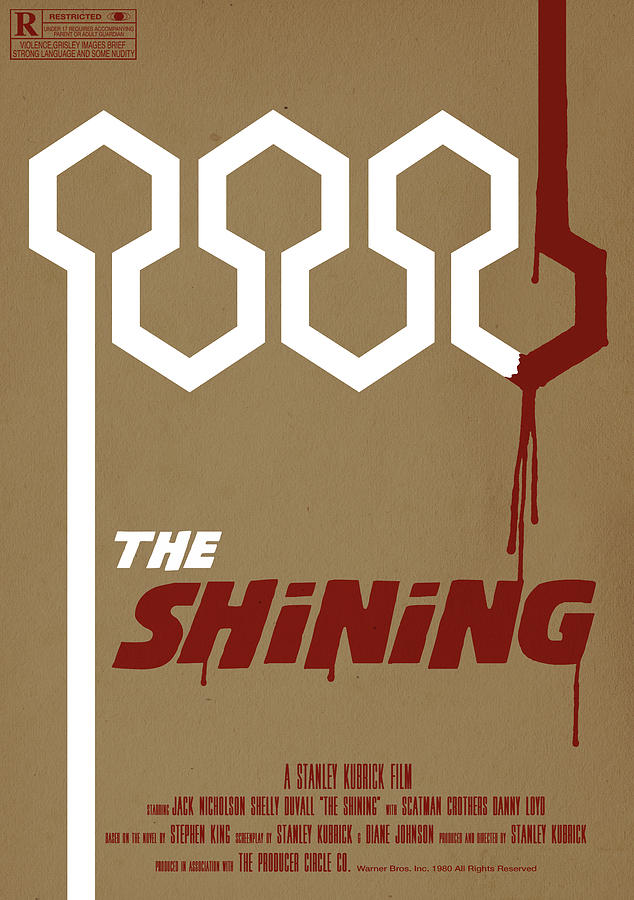 N609  The Shining Stanley Kubrick Classic Horror Movie Silk Poster 20x30 24x36''
