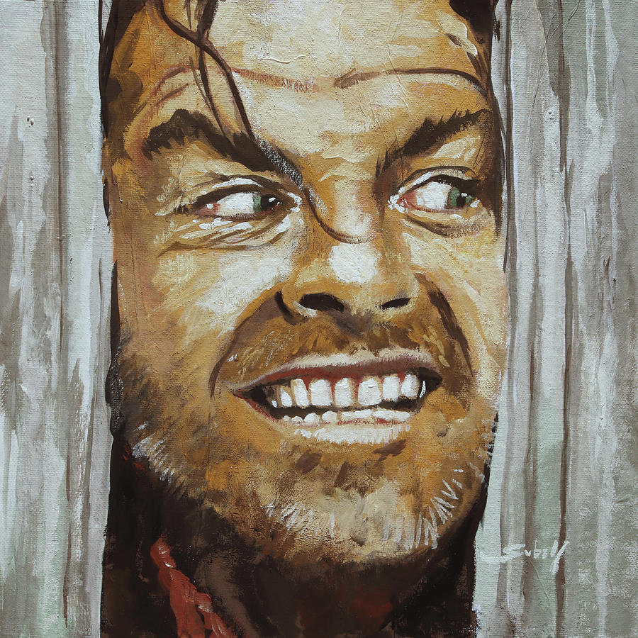 The Shining Jack Nicholson Painting by Sv Bell - Fine Art America