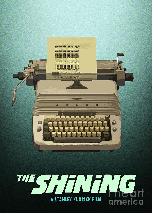The Shining Digital Art - The Shining - The Tepewriter by Bo Kev