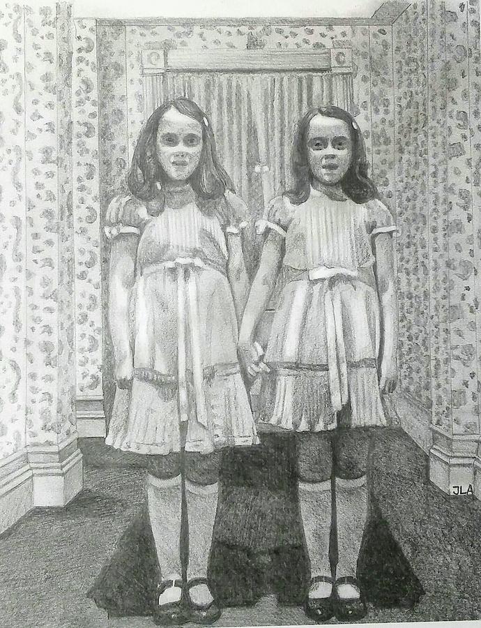 The Shining Twins Drawing by Jeffery Antinori
