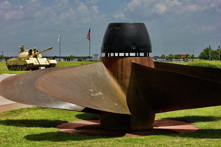 The Ship Propeller And The Cannons Photograph by Lorna Maza