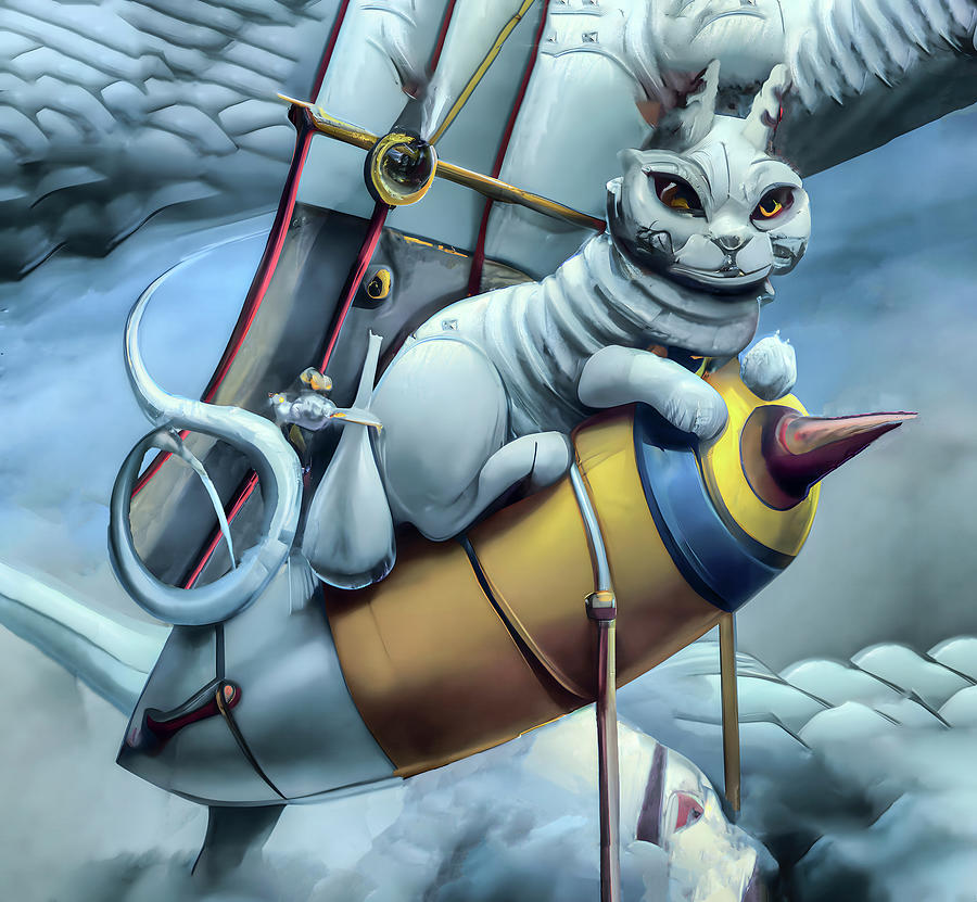 The Ships Cat Digital Art by Steve Taylor