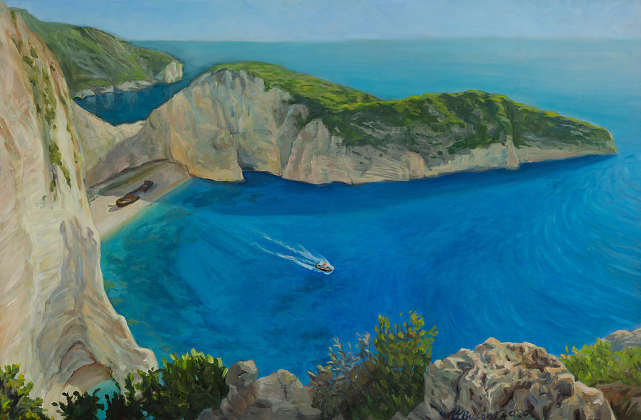 Greek Painting - The shipwreck beach by Marco Busoni