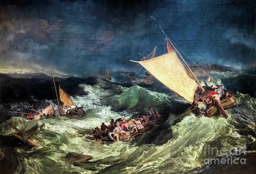 The Shipwreck by JMW Turner 1805 Painting by JMW Turner