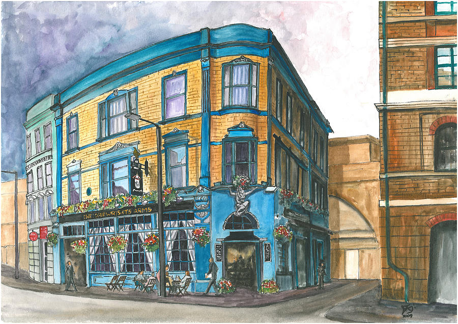 The Shipwrights Arms, Tooley St, London UK Painting by Francisco Gutierrez