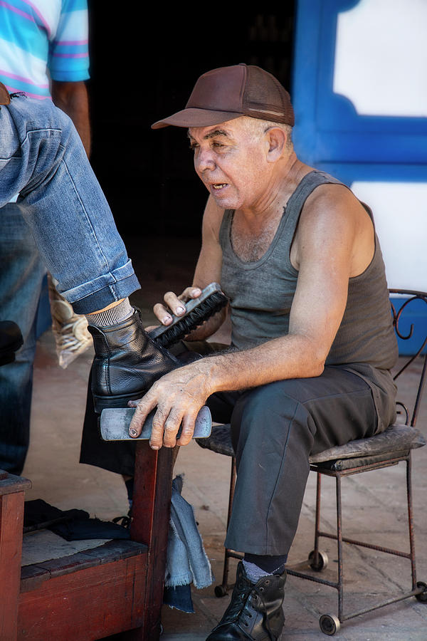 The Shoeshine Photograph by Micah Offman