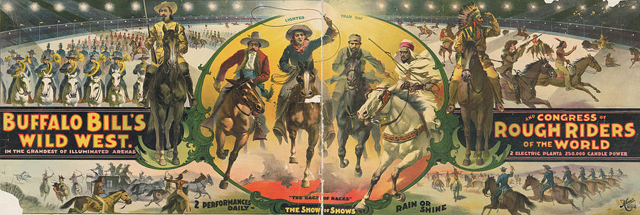 Horse Drawing - The Show of Shows by Buffalo Bills Wild West Show Poster