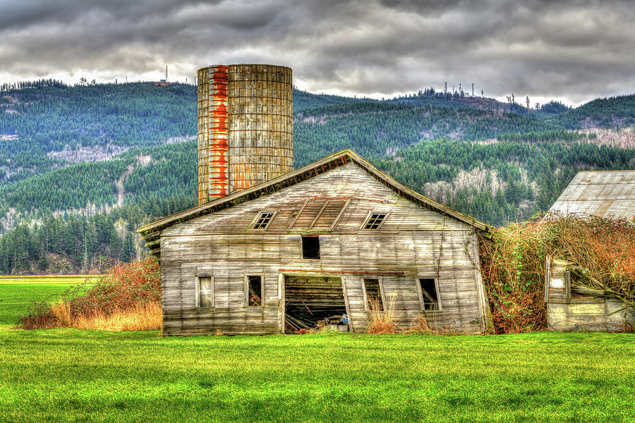 The Sideways Barn Photograph by Spencer McDonald