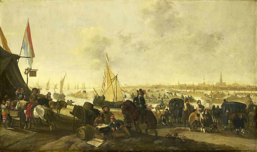 The Siege and Capture of the City of Hulst from the Spaniards, November 5, 1645  Painting by Hendrick de Meijer