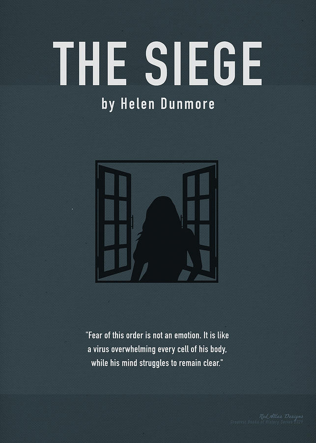 The Siege By Helen Dunmore Greatest Books Minimalist Literature Series No 2329 Mixed Media By