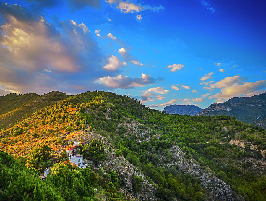 The Sierra de Tejeda, a mountain massif above Frigiliana in the province of Malaga, Andalusia, Spain Photograph by Panoramic Images