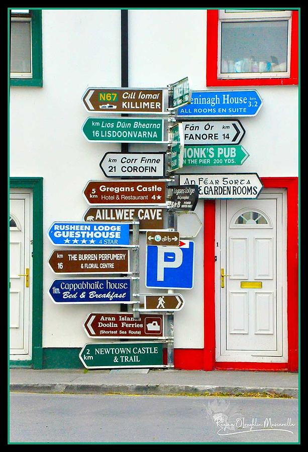 The Signs of Ballyvaughan Photograph by Regina Muscarella