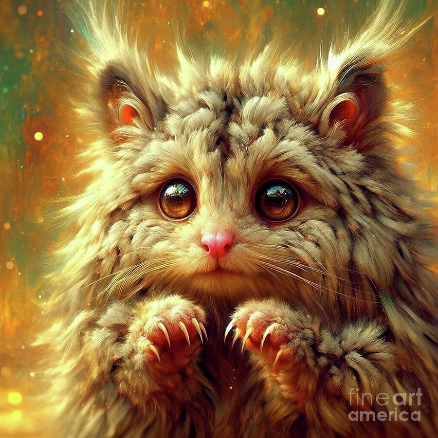 The Simpid Fuzz Ball Digital Art by Lauren Leigh Hunter Fine Art ...