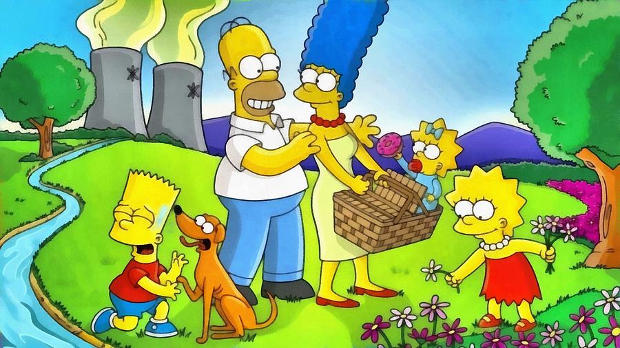 The Simpsons Digital Art by Oakley Melbourne - Fine Art America