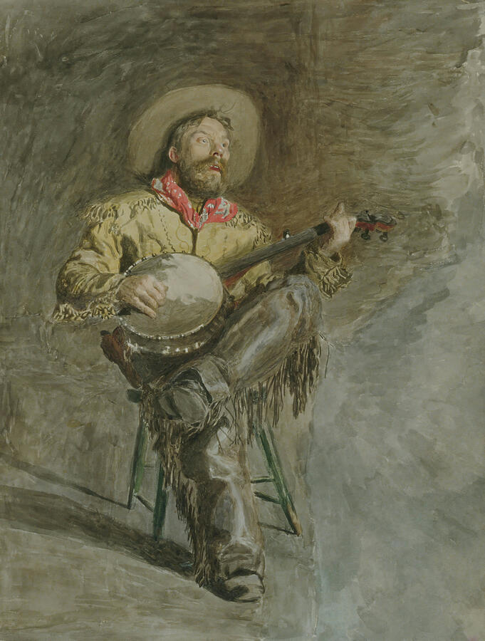 The Singing Cowboy Painting by Thomas Eakins The Singing Cowboy Painting by Thomas Eakins
