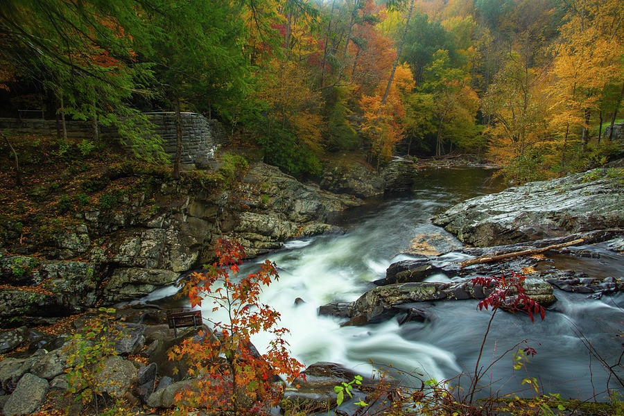 The Sinks Smoky Mountains National Park in Fall Colors Photograph by ...