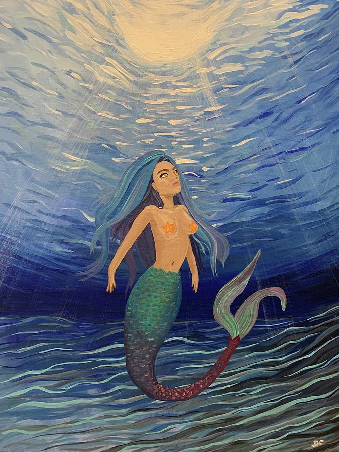 The Siren - Milena Painting by Sheena Foster - Pixels