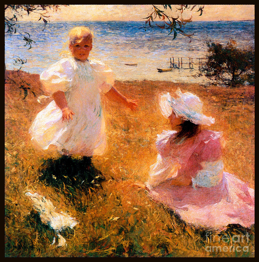 The Sisters 1889 Painting by Frank Benson