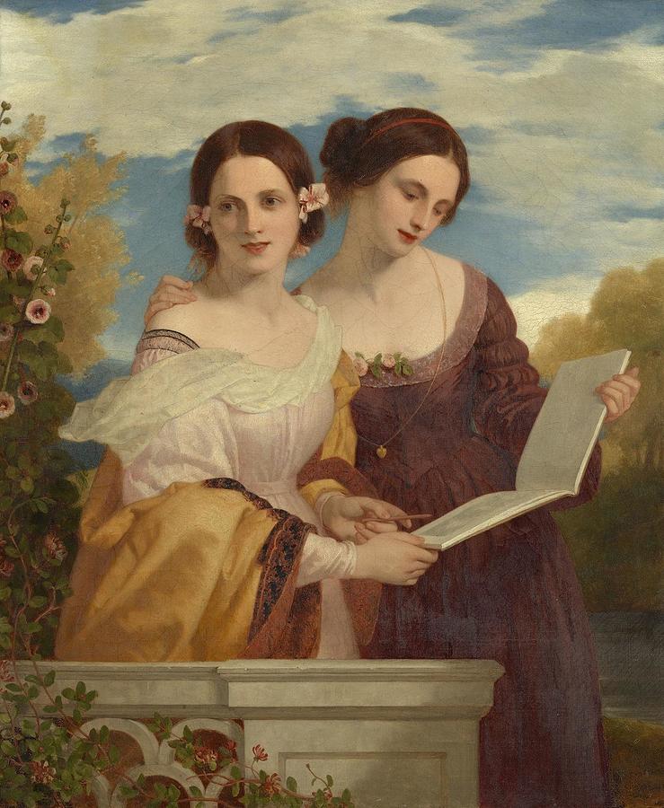 The Sisters Painting by Charles Lock Eastlake | Pixels