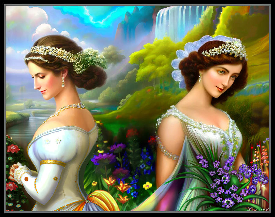 The Sisters Digital Art by Shawn Dall