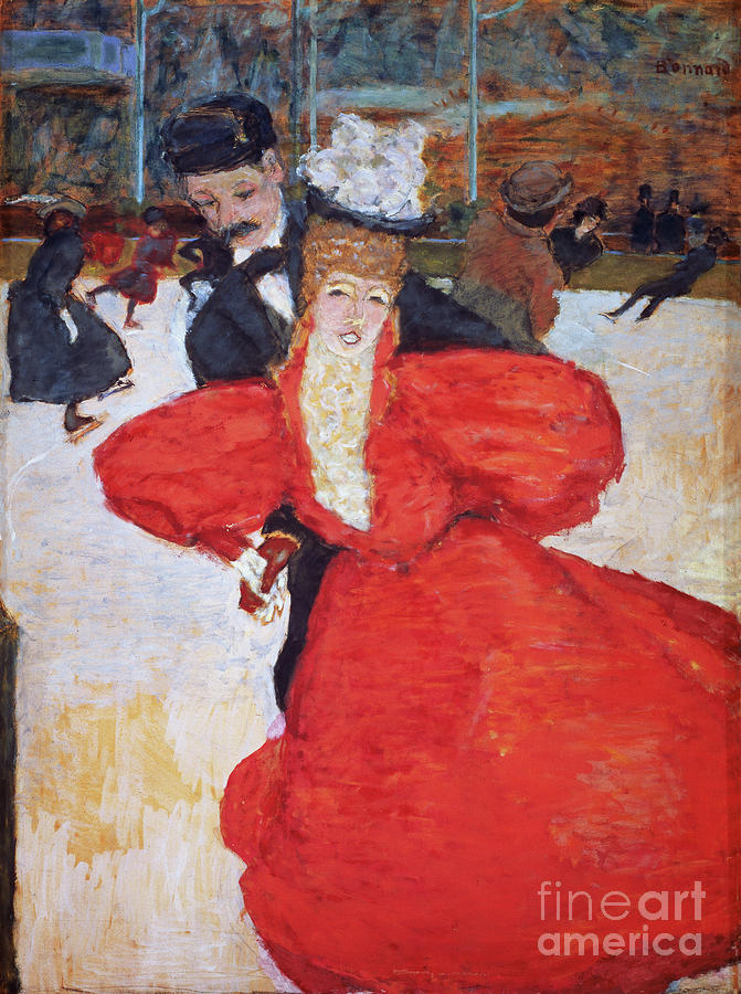 The Skaters, 1898 Painting by Pierre Bonnard