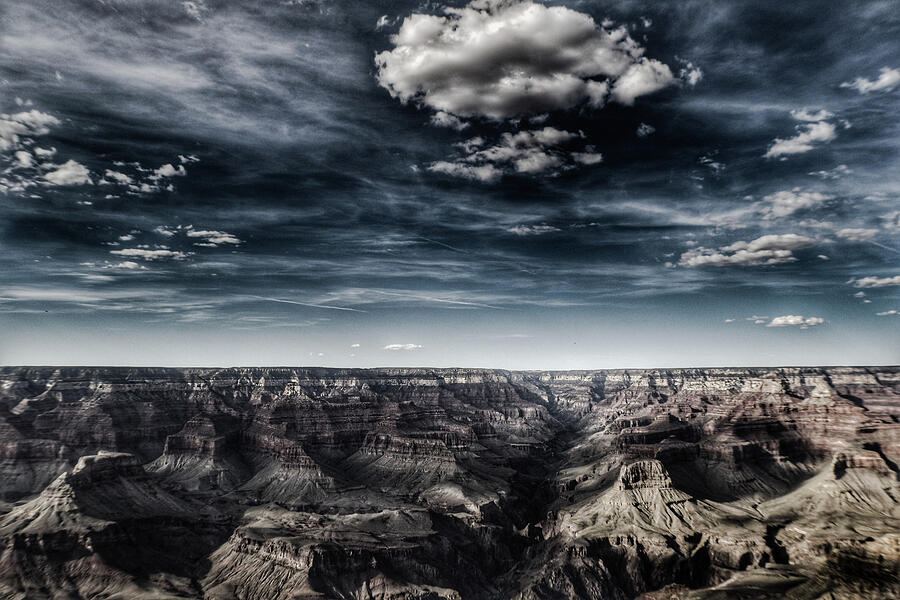 Grand Canyon National Park Photograph - The  sky and. The  Grand Canyon by Carlos Badillo