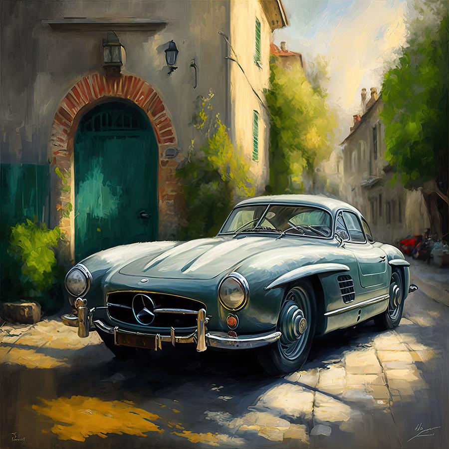 Car Painting - The SL 300 Beauty by My Head Cinema