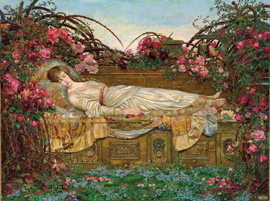The Sleeping Beauty  Painting by Archibald Wakley
