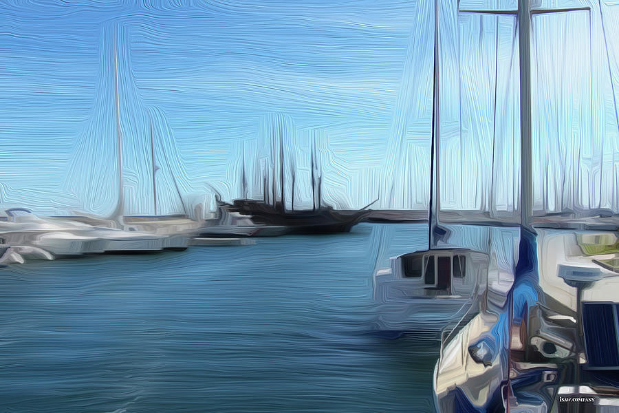 The Sleeping Yachts At Morning Digital Art