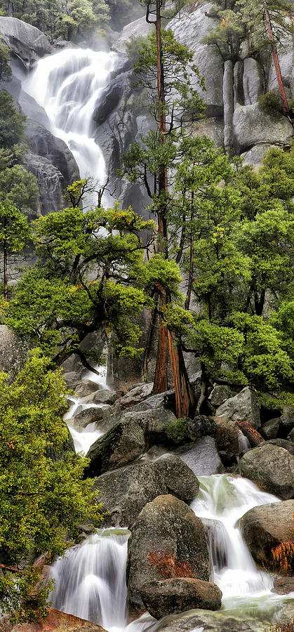 The Slide Waterfall - Yosemite National Park  Photograph by William Rainey