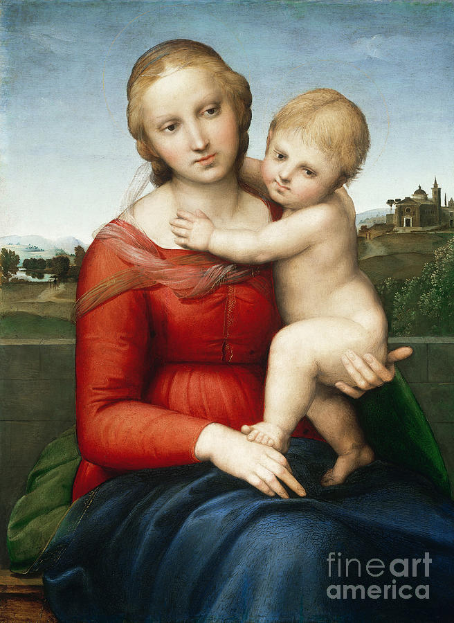 The Small Cowper Madonna, c1505 Painting by Raphael