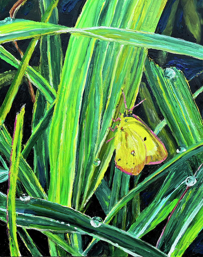 Butterfly Painting - The Small World by Karen Canon