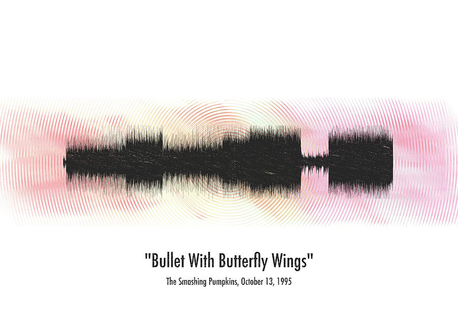 The Smashing Pumpkins Bullet With Butterfly Wings waveform art #389 ...