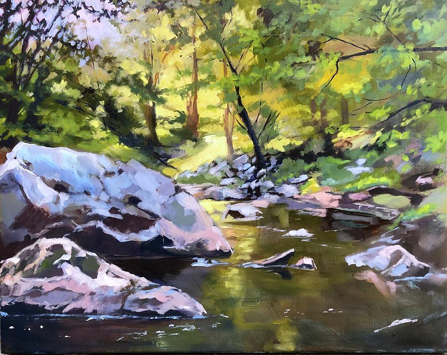 The Smooth Stream Painting by Rebecca Jacob