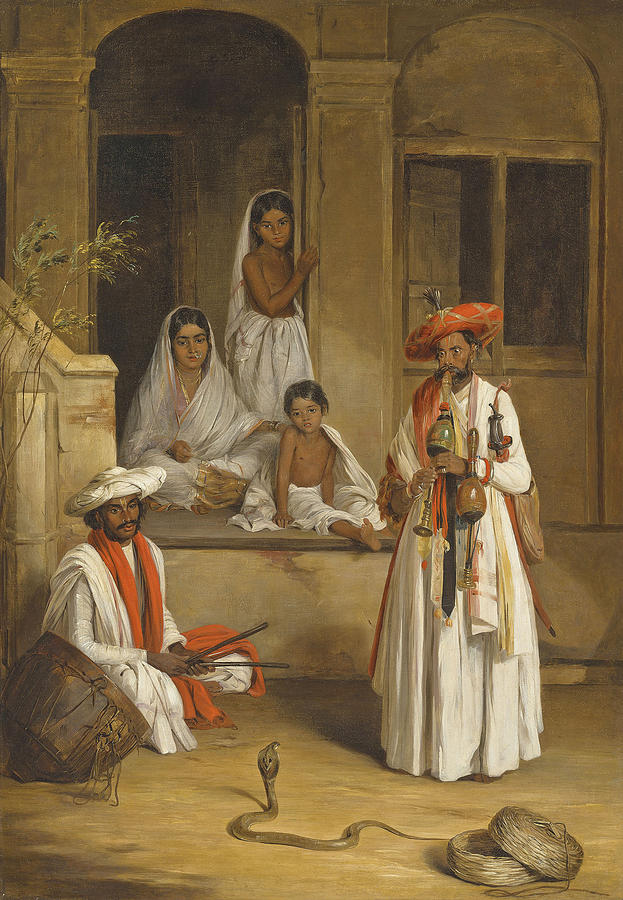 The Snakecharmer Painting by Arthur William Devis