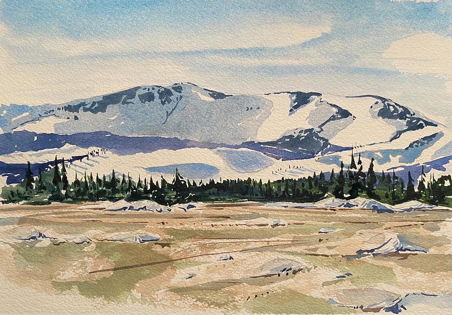 Medicine Bow Rim, Snowy Range, Wyoming  Painting by Robert Fugate
