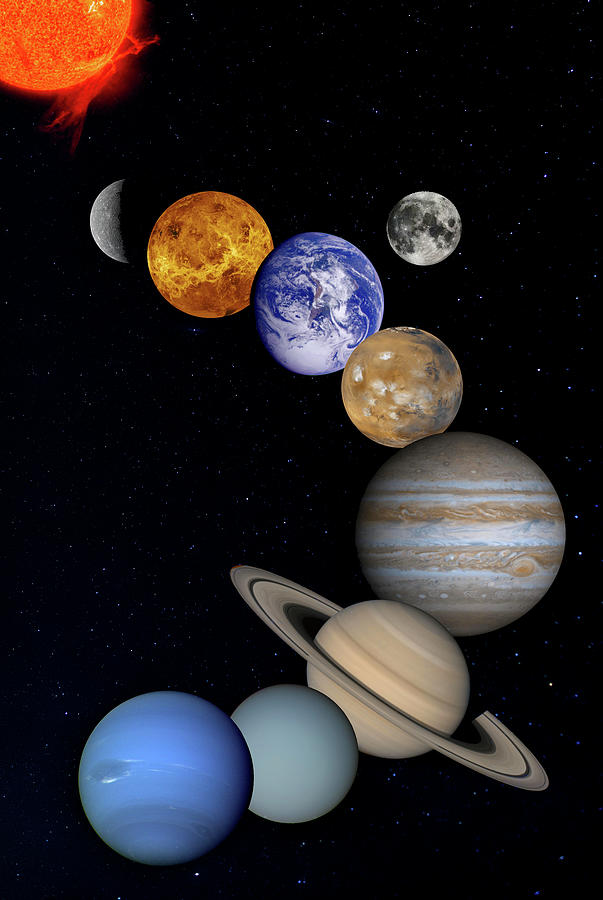 The Solar System Photograph by Mark Andrew Thomas - Fine Art America