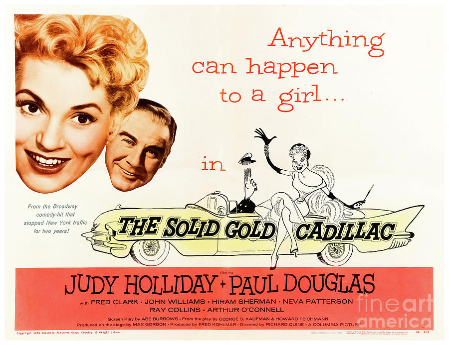 The Solid Gold Cadillac 1960s movie poster Mixed Media by Retrographs