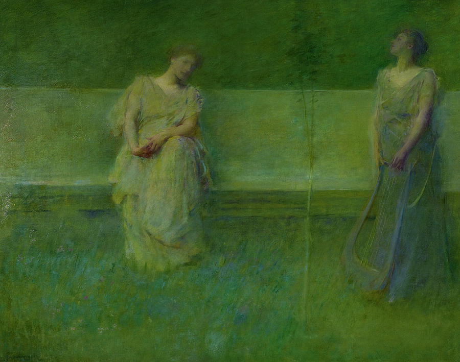 The Song, 1891 Painting by Thomas Wilmer Dewing