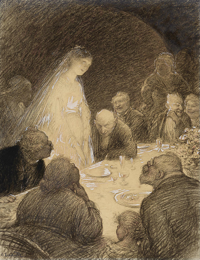 The Song of the Bride Drawing by Charles Leandre