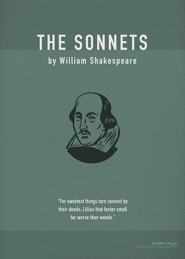 The Sonnets By William Shakespeare Greatest Books Ever Art Print Series ...