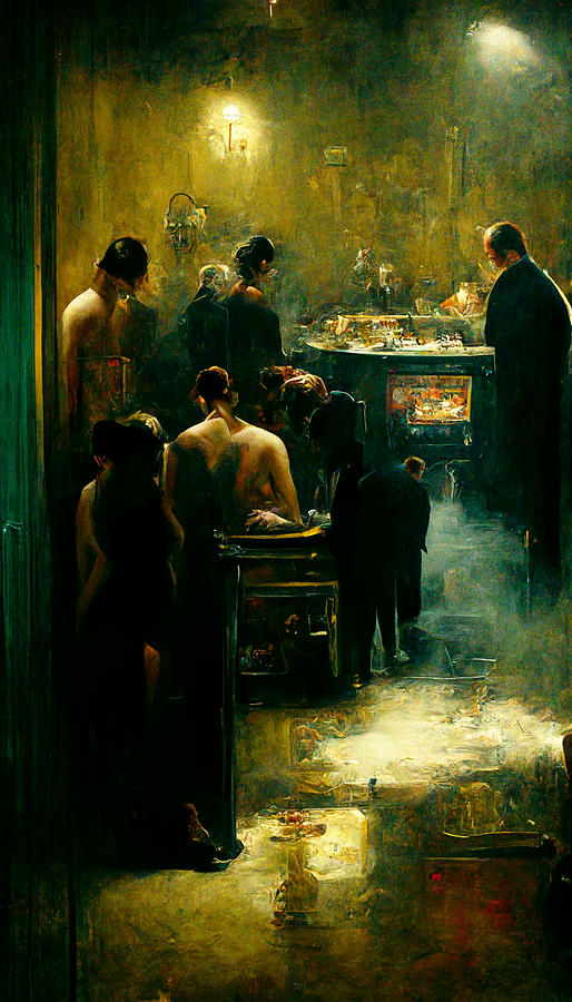 Abstract Painting -   THE  SOPRANOS    oil  painting  Steven  Klein  style  C  7f4b3e21  10c9  44d3  b785  2105c4ac5004  by Celestial Images