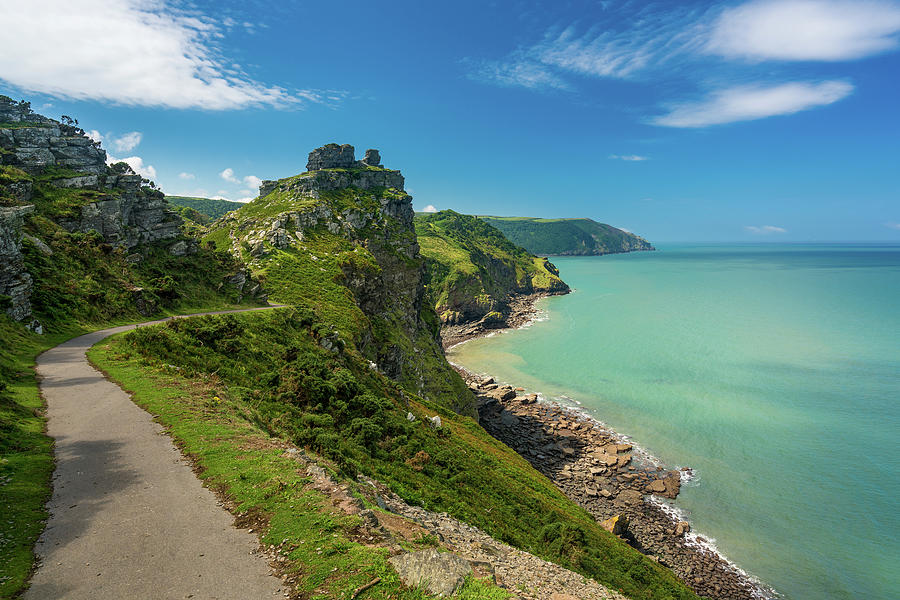 The South West Coast Path near Lynmouth Photograph by Steven Heap