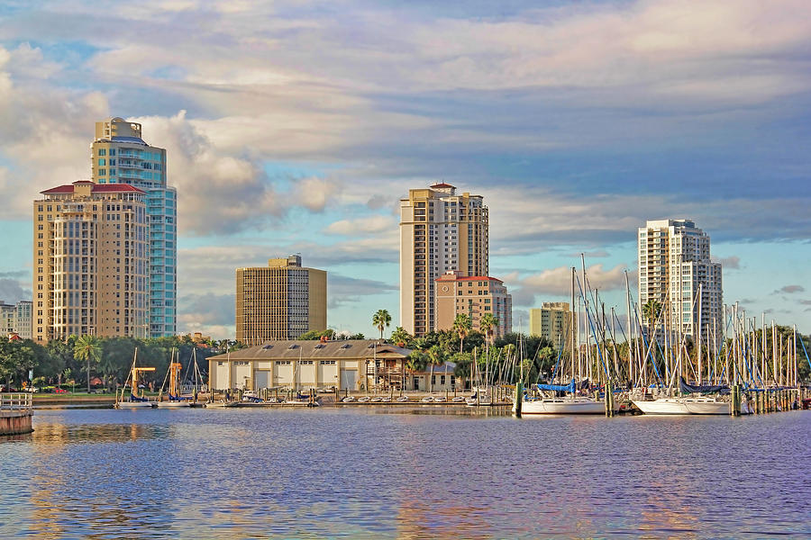 The South Yacht Basin Waterfront  Photograph by HH Photography of Florida