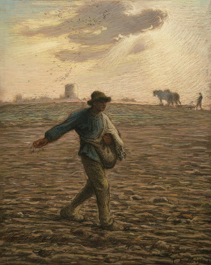 The Sower by Jean-Francois Millet Painting by Mango Art The Sower by Jean-Francois Millet Painting by Mango Art